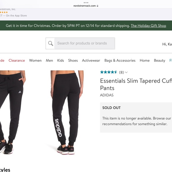 Adidas Joggers L 2 Pairs  Essentials Slim Tapered Cuff Pants - Picture 11 of 11